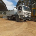 Roads construction Scania onsite tipper Wet Hire Sutton NSW