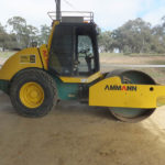 Roads coRoads construction Ammann 11 ton roller Wet Hire Sutton NSWnstruction Ammann 11 ton roller