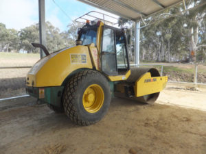 Roads construction Ammann 11 ton roller Wet Hire Sutton NSW