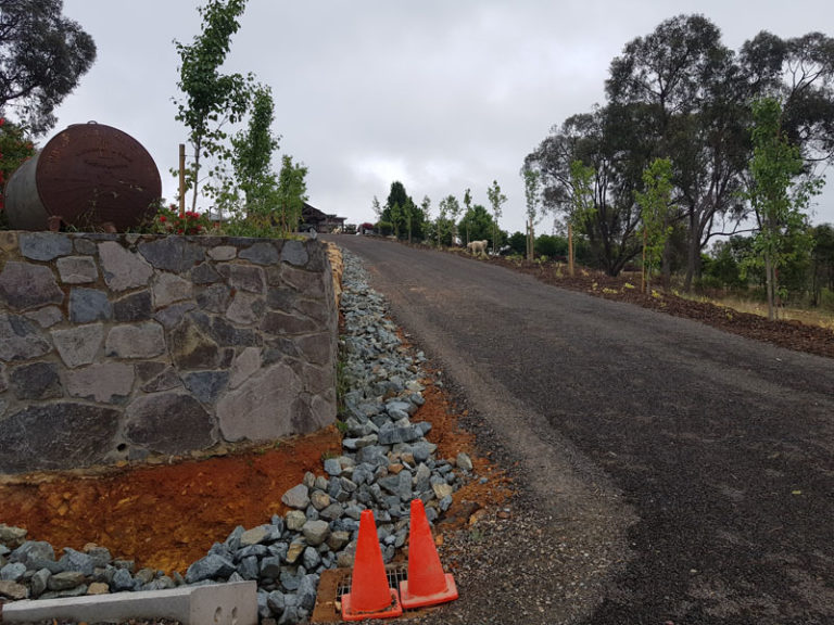 AFTER - Rural Driveway upgrade Sutton NSW