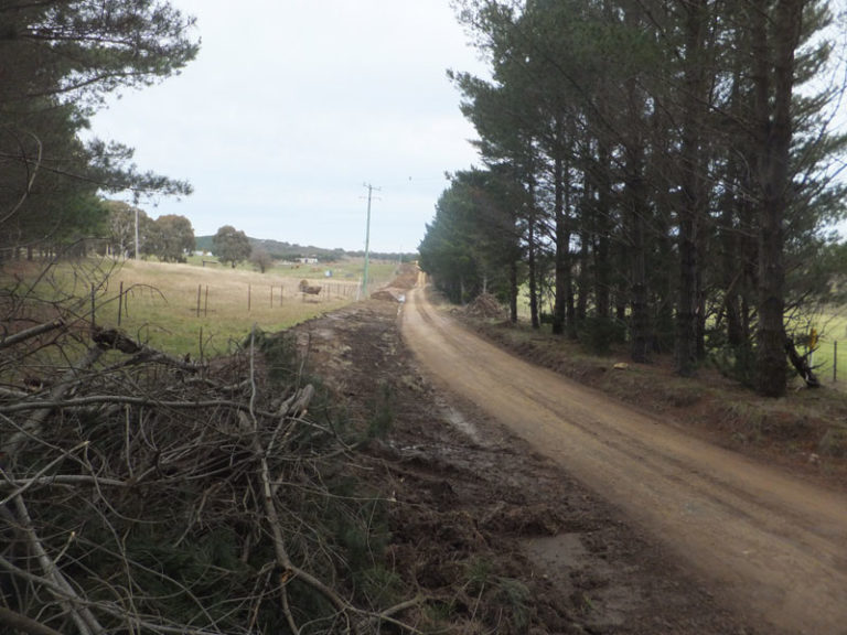 Before Subdivision Road Construction Sutton NSW