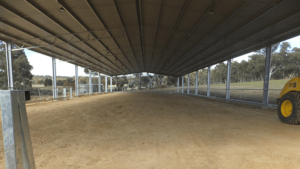 Before covered horse arena construction Sutton NSW